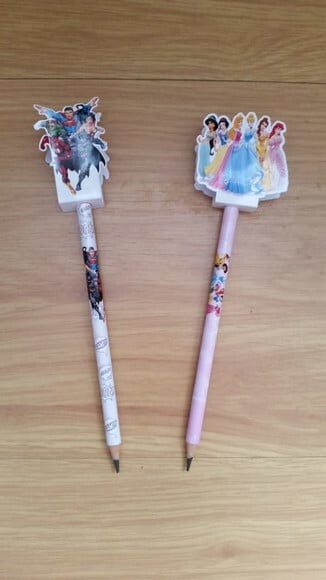 Lápis Personalizado com Ponteira PRINCESAS
