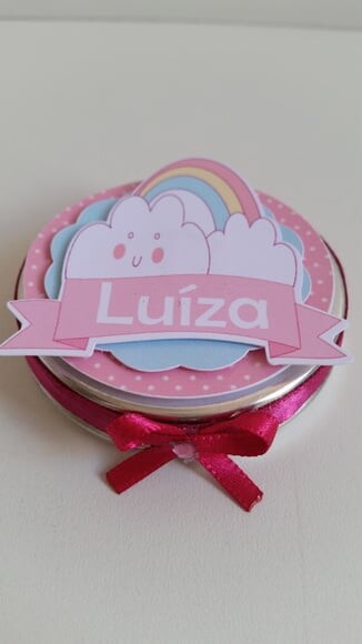 Latinha Aplique 3d Chuva de Amor