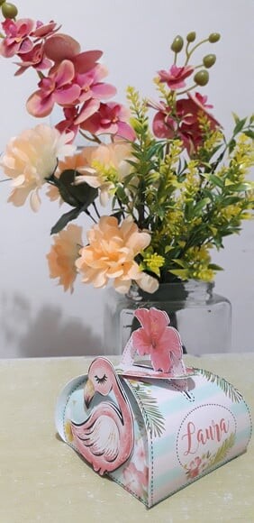 Porta Bombom Flamingo