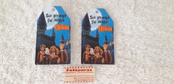 Tag de Agradecimento Harry Potter