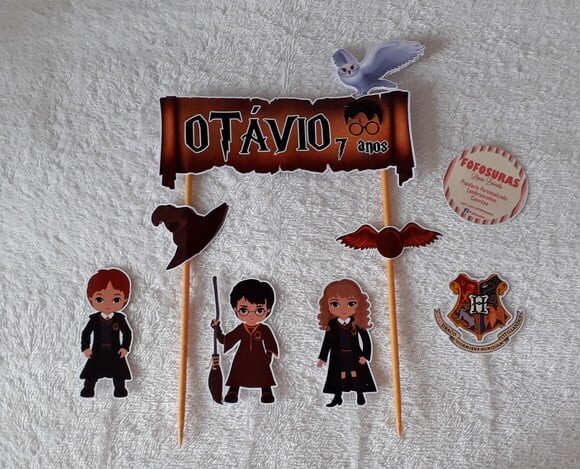 Topo de Bolo HARRY POTTER