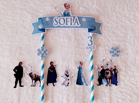 Topo de Bolo FROZEN