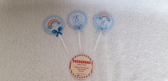 Topper 3D Chuva de Amor