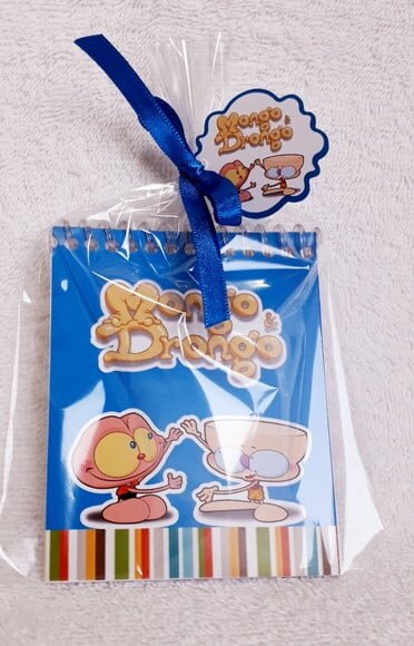 Bloquinho de Anotações com Mini Lápis Mongo e Drongo