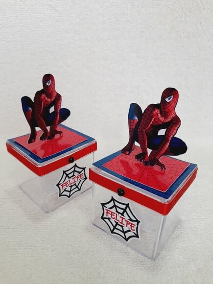 Caixa Acrílica Homem Aranha