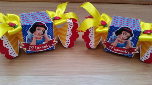 Caixa Bala Branca de Neve