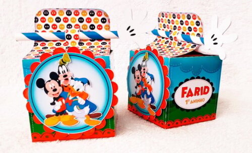 Caixa Canudo Casa do Mickey