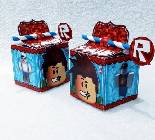 Caixa Canudo Roblox