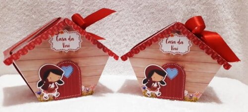 Caixa Casinha Chapeuzinho Vermelho