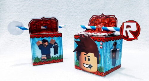 Caixa Canudo Roblox