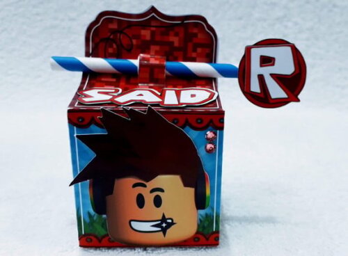 Caixa Canudo Roblox