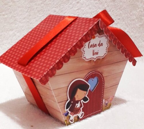 Caixa Casinha Chapeuzinho Vermelho