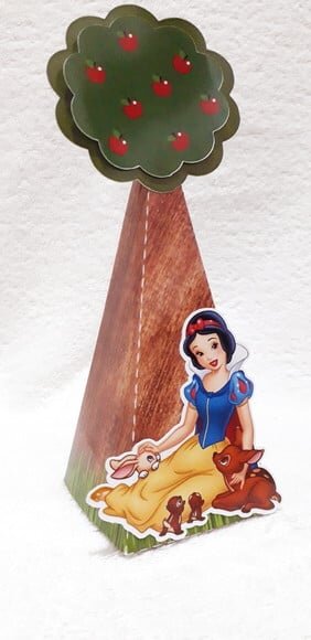 Caixa Cone BRANCA DE NEVE