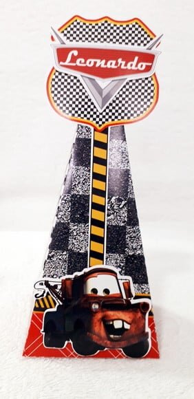 Caixa Cone Carros Mcqueen