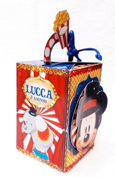 Caixa Cubo Circo do Mickey