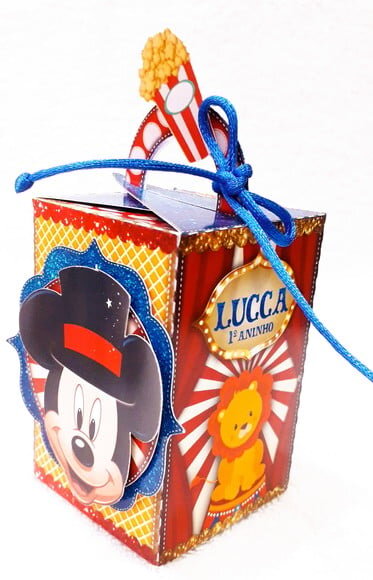 Caixa Cubo Circo do Mickey
