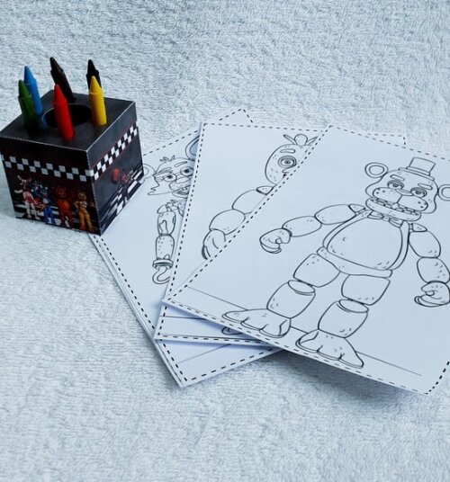 Caixa Kit Colorir Fnaf
