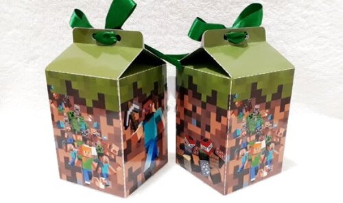 Caixa Milk Minecraft
