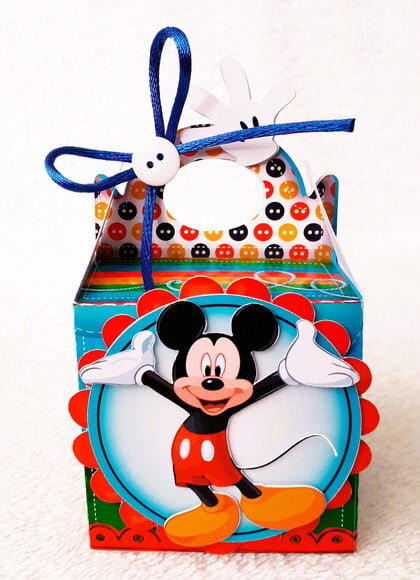 Caixa Mini Sacolinha Casa do Mickey