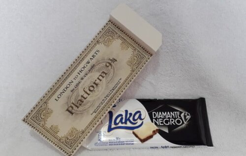 Caixa para Barra de Chocolate Harry Potter