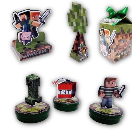 Kit Festa Minecraft - 30 Ítens