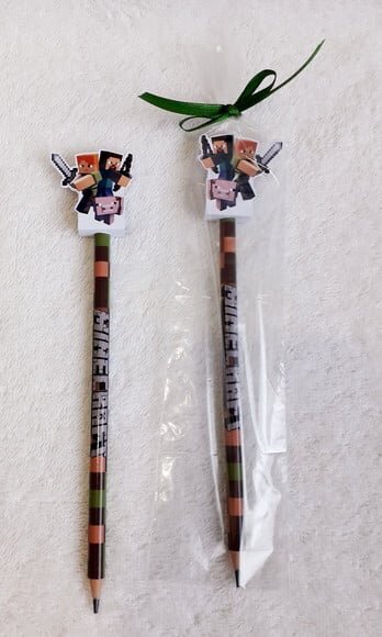 Lápis Personalizado com Ponteira Minecraft