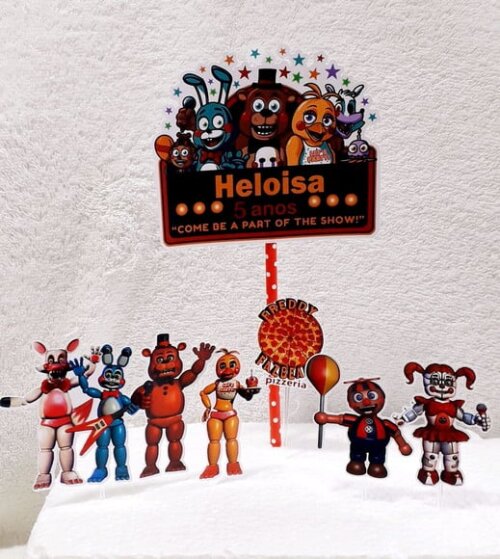 Topo de Bolo Fnaf