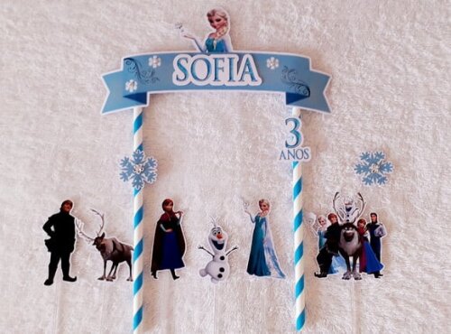 Topo de Bolo FROZEN