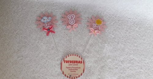Topper 3D Chuva de Amor