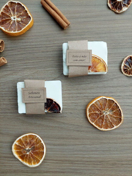 Sabonete Artesanal de Laranja - Lembrancinha