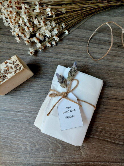 Sabonete Artesanal Vegano de Lavanda