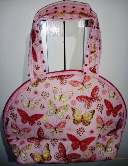 Bolsa Térmica com Borboletas em Rosa