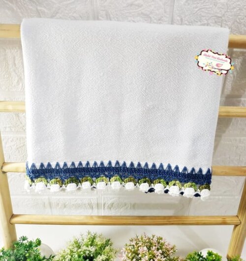 Pano de Prato/copa Coleção Tulipas - Bijoux Azul