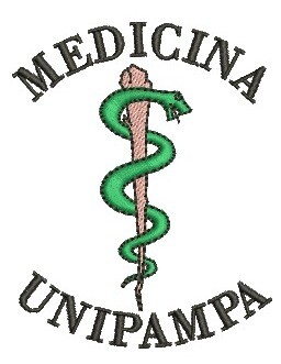 Matriz de bordado Medicina Unipampa. Bordado  Medicina Unipampa.
