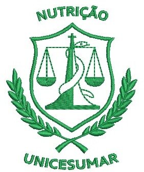 Matriz de bordado Nutrição Unicesumar