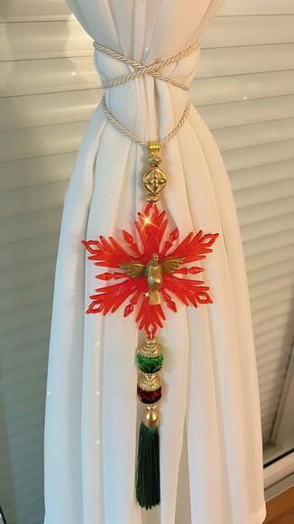 Abraçadeira de Cortina, Enfeite de Porta Viva o Natal