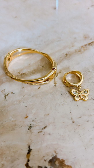 Anel Flora Gold