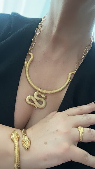 Bracelete Naja Dourado