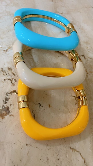Bracelete Ouro Quadrado
