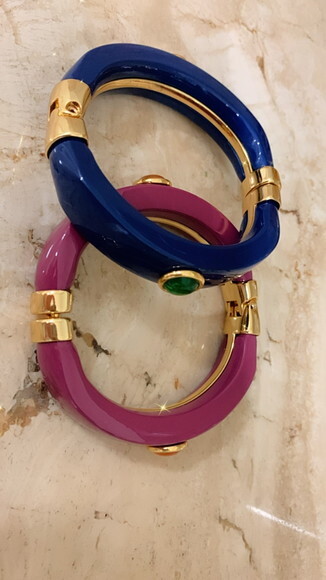 Bracelete Ouro Resina