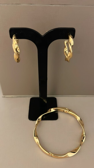 Brinco Argola Torcido Gold