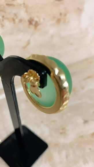 Brinco Resina Fosca Menta