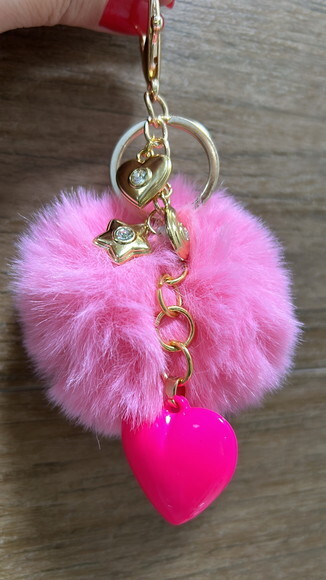 Chaveiro Pompom Pink