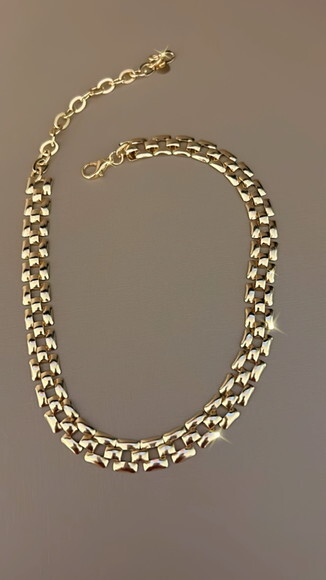Choker Quadrados Gold