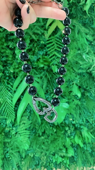 Colar Black Mosquetão Onix