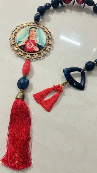 Colar Coração de Maria