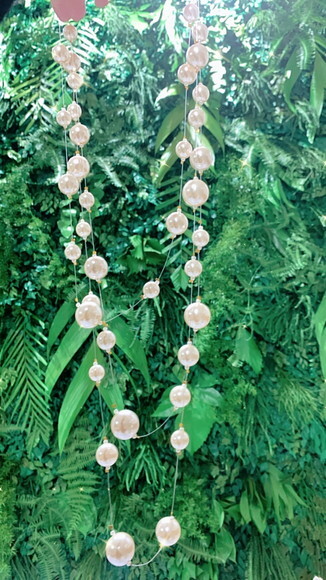 Colar Perolas Flutuantes Longo