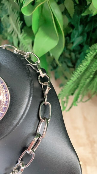 Conjunto Colar Brinco Medalhas Prata