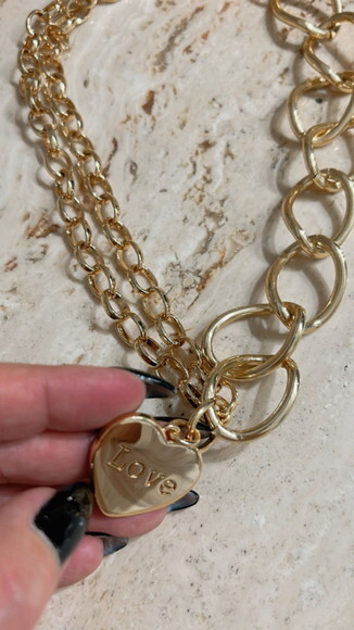 Conjunto Colar e Pulseira Love Turquesa