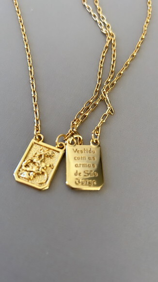 Escapulário São Jorge Gold